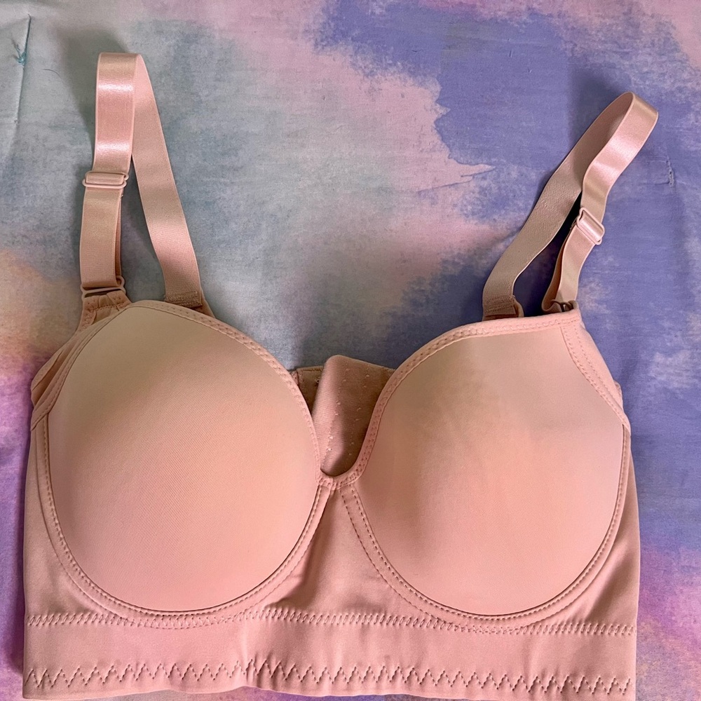 Elegant Blush and Black Bras